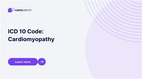 Cardiomyopathy ICD 10 Code