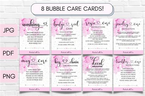 Download Care Instruction - Care Card Bundle Files