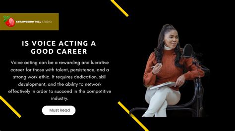 Career In Voice Over Acting