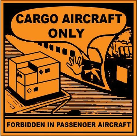 Cargo Aircraft Only Label Printable