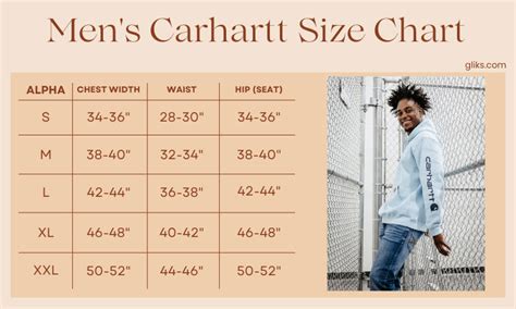 Carhartt Size Chart Men