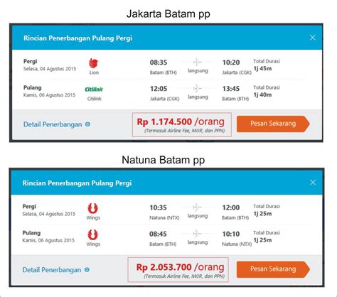 Cari Tahu Harga Tiket Pesawat Jakarta Batam