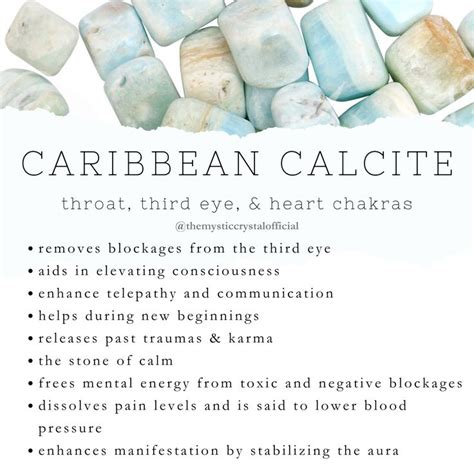 Uncovering the Enchanting World of Caribbean Calcite - Unveiling its Metaphysical Properties