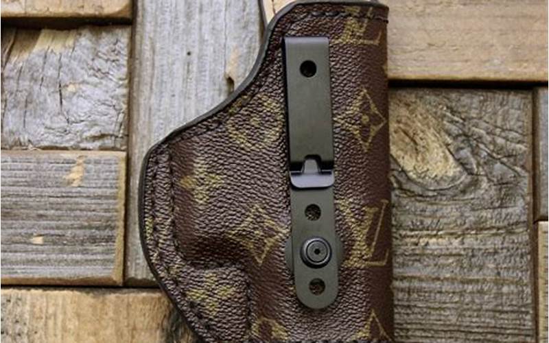 Caring For Your Louis Vuitton Gun Holster