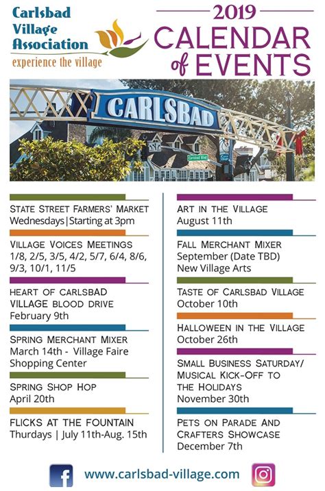 Carlsbad Event Calendar