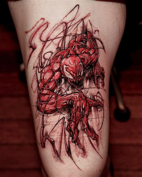 50 Carnage Tattoo Designs For Men Comic Book