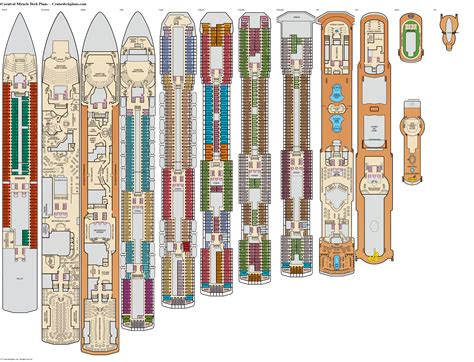 Carnival Miracle Deck 4 Activities & Deck Plan Layout