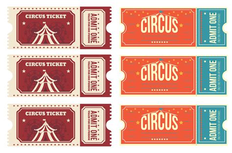 Carnival Tickets Template Printable