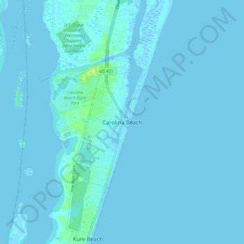 MyTopo Carolina Beach, North Carolina USGS Quad Topo Map