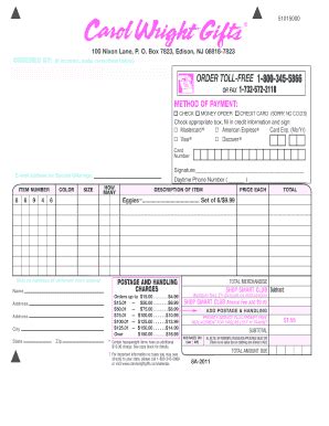 Carolwright Com Catalog Request