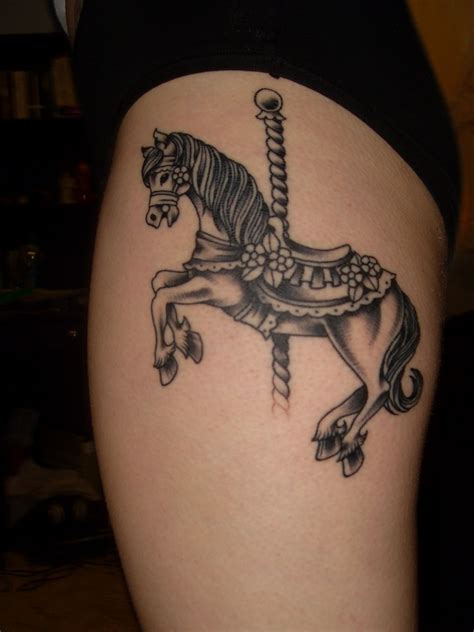 Carousel horse Horse tattoo, Tattoos, Carousel horse tattoos