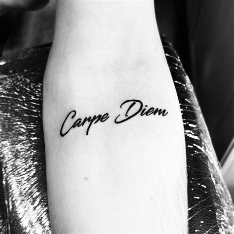 Carpe Diem Wrist tattoos quotes, Wrist tattoos for guys