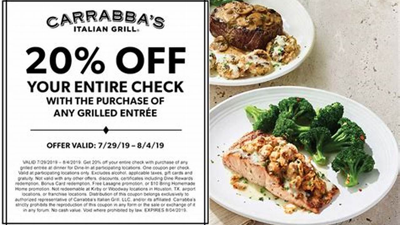 Carrabba'S Coupon Code 2024