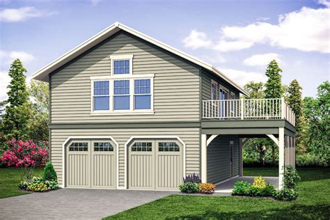 Plan 360074DK Craftsman Carriage House Plan with 3Car Garage in 2021