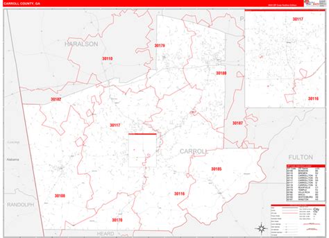 Carroll Zip Code Map, Carroll County Zip Codes