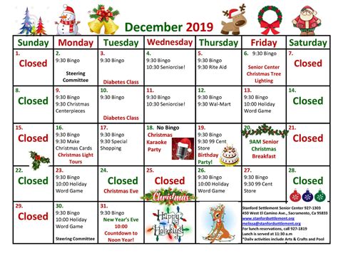 Carrollton Senior Center Calendar