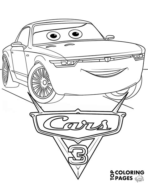Cars Three Coloring Pages