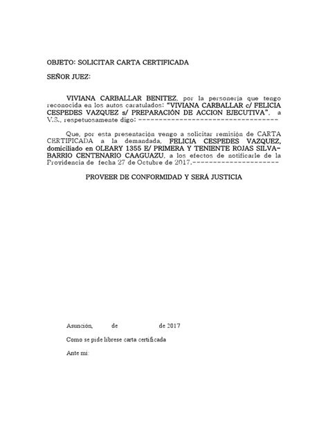 Carta Certificada Correo Argentino