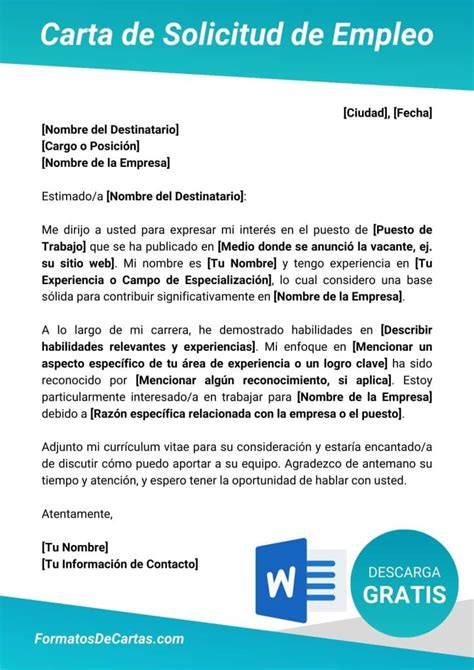 Cartas De Empleo
