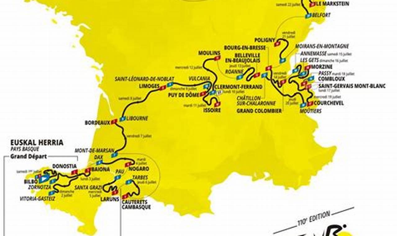 Carte Etape Tour De France 16 Juillet 2023