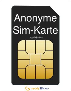 Carte SIM Anonyme