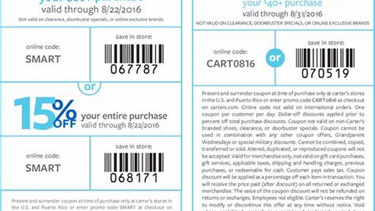 Carter Coupon Code 2024