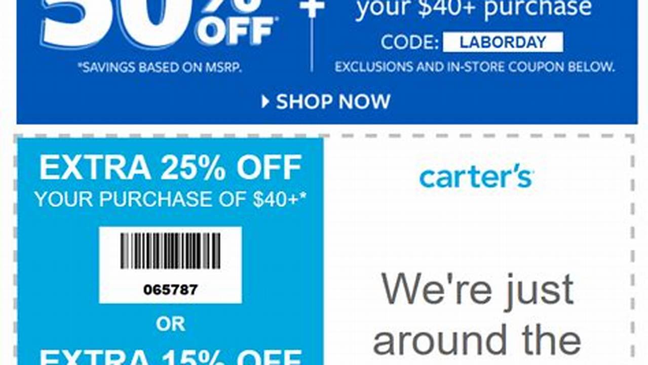 Carters Discount Code 2024
