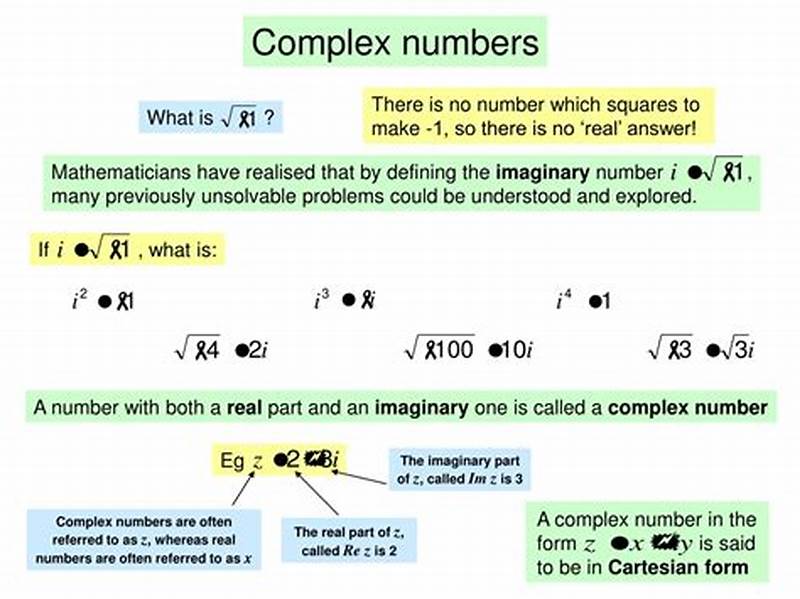 Cartesian Form Of Complex Numbers