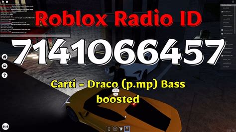 Carti - Draco (p.mp) Bass boosted Roblox ID - Roblox music codes