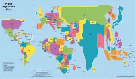 World Population Cartogram Map 2002 [2362 × 1181] MapPorn