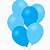 Cartoon Blue Birthday Balloons
