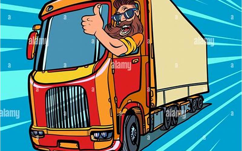 Cartoon Of A Driver With A Thumbs Up