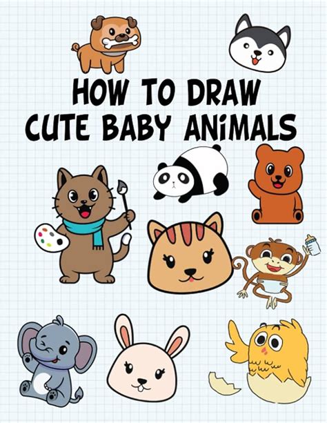 Cartoon Baby Animals How To Draw Cute Animals
