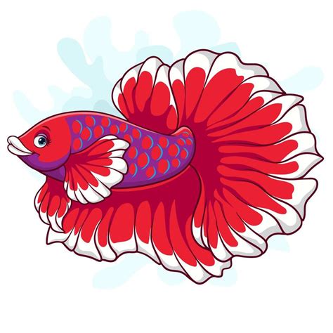 Cartoon Betta Fish