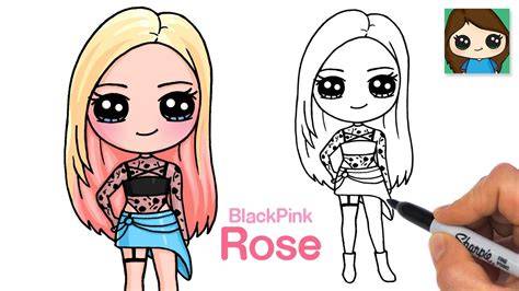 Cartoon Blackpink Drawing Easy