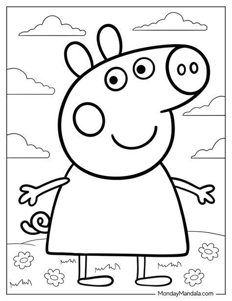 Cartoon Characters Coloring Pages Easy