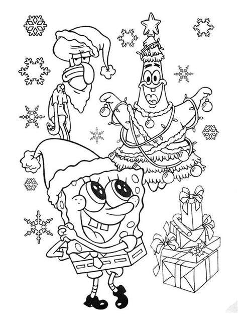 Cartoon Christmas Coloring Pages
