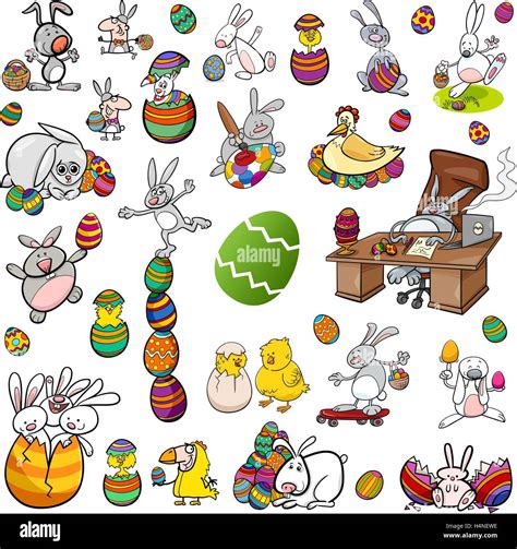 Cartoon Easter Characters