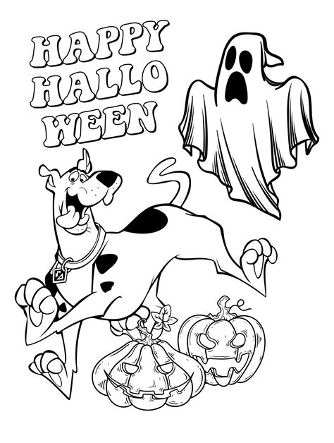 Cartoon Halloween Coloring Pages