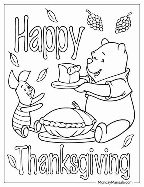 Cartoon Happy Thanksgiving Coloring Pages