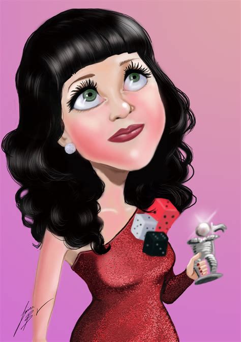 Cartoon Katy perry (cartoon caricature)