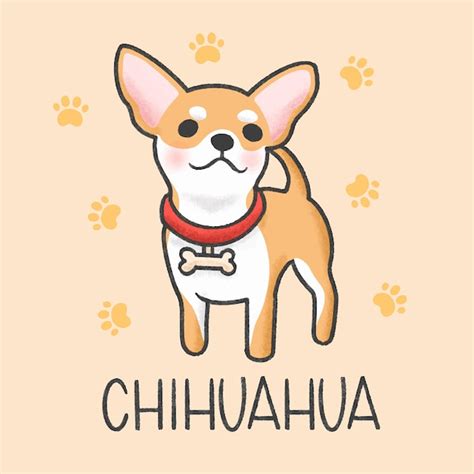 Cartoon Kawaii Chihuahua Cute Dog Wallpapers