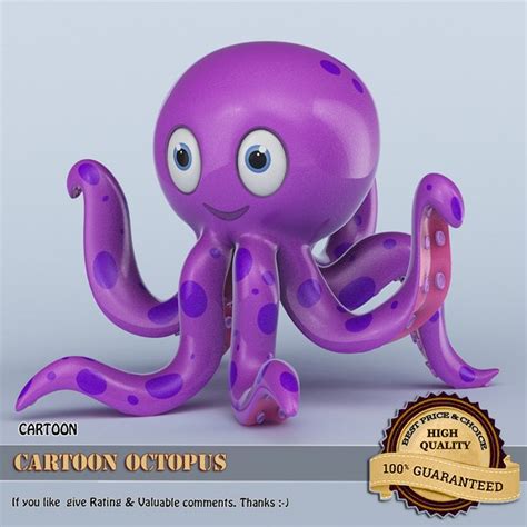 Cartoon Octopus 3d