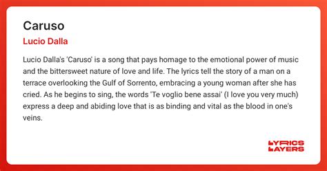 Caruso Traduction