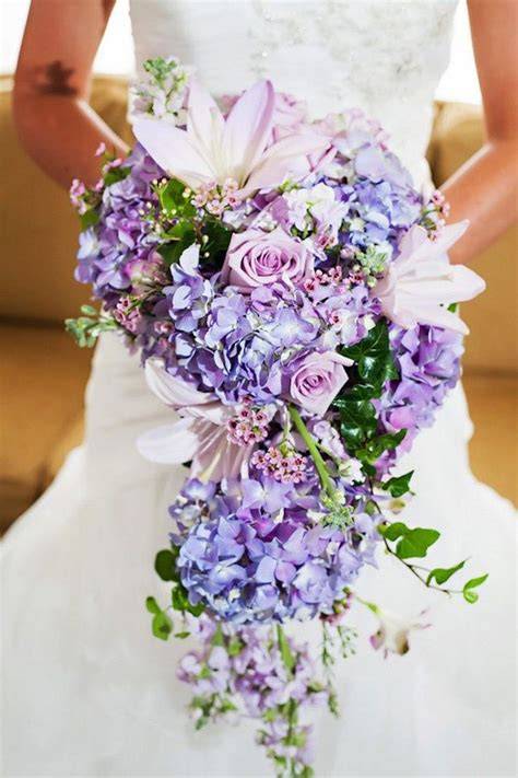 Cascading Hydrangea Bouquets