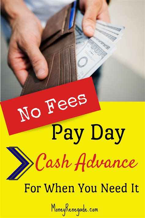 Cash Advance Without Fees