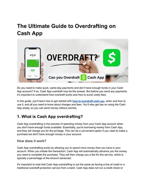 Cash App Overdrafting