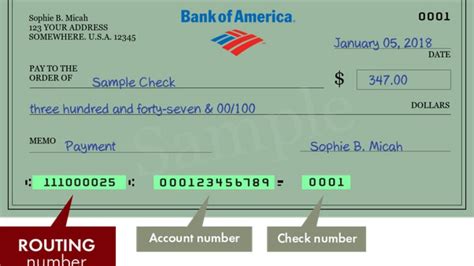 Cash Bank Of America Check