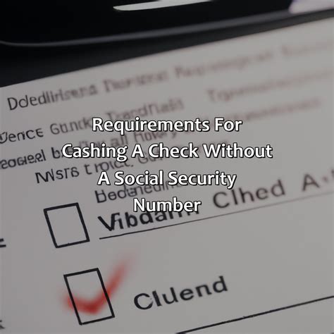 Cash Check Without Social Security Number