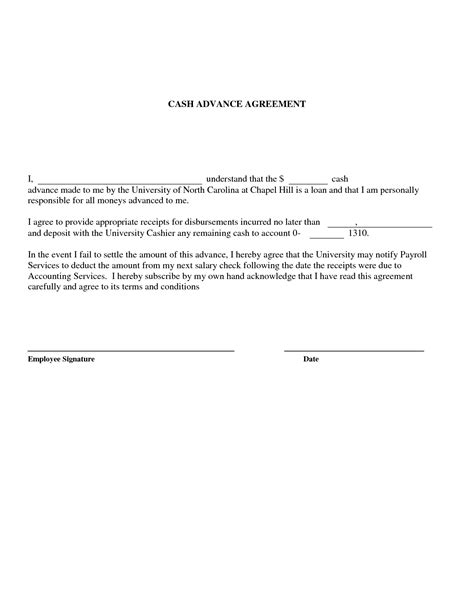 Cash Loan Document